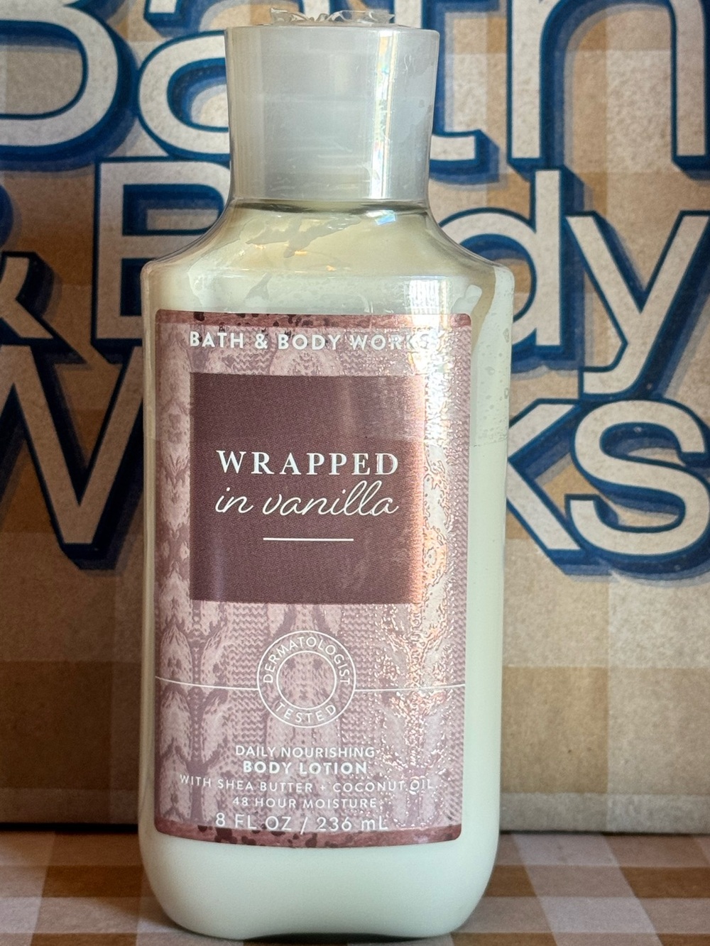 NEW B&BW Sealed Wrapped In Vanilla Body Lotion